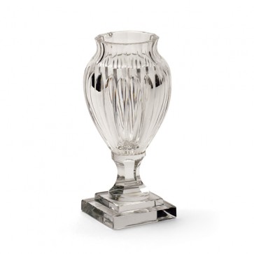 Hand-Cut Glass Petal Vase