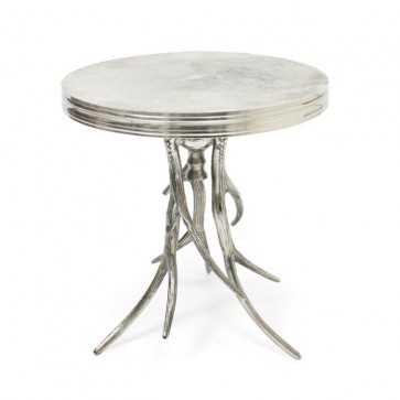Polished Silver Antler Table