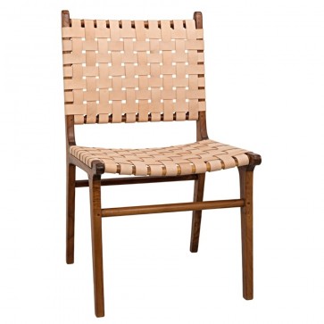 Leather Weave Argentine Dining Chair (colors)