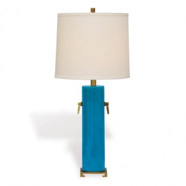 Hollywood Regency Beverly Lamp Turquoise Blue