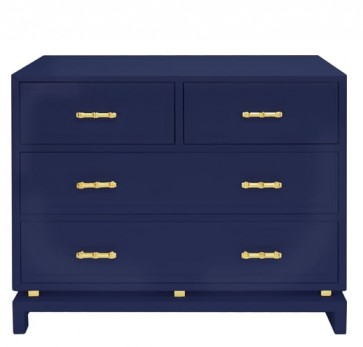 Navy Lacquer Bamboo Chest (Colors)