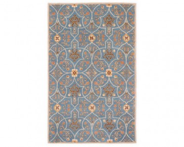 Hand Tufted Poeme Chambray Wool Rug French Blue