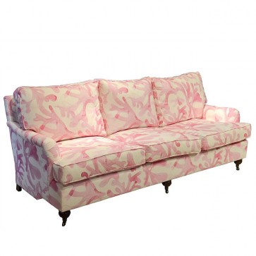 Custom Fabric English Roll Arm Sofa (Custom Luxury)