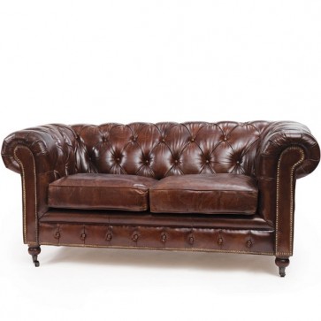 Vintage Leather Chesterfield Sofa (Sizes)