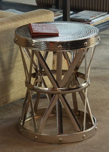 Silver Chinese Garden Stool Table