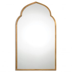 Arched Gold Mirror