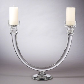 Glass Loop Large Candlestick 