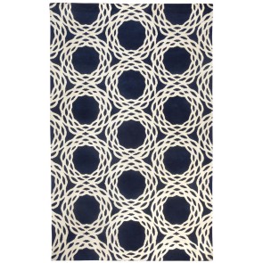 Luxury Hand Knotted Rug Navy (CLEARANCE SALE)