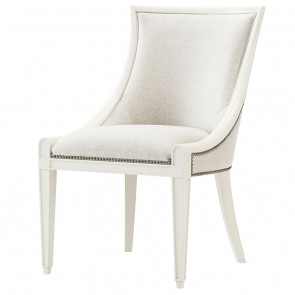 Duxbury Luxury Ivory Custom Dining Chair 