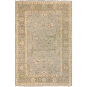 Luxury Hand-Knotted Oushak Pale Blue Rug SALE