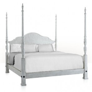 Oyster Limed Annette Four Poster Bed