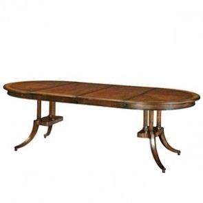 Highland Park Expandable Round to Oval Dining Table 