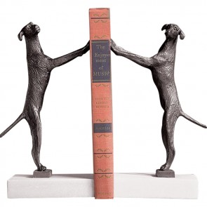 Bronze and Marble Labrador Bookends (Options)