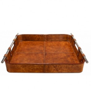 Equestrian  Leather Tray