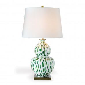 Designer Dalmatian Gourd Lamp Mint