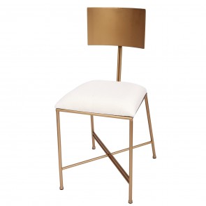 Harbor Modern Gold Dining Chair (new)
