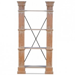 French Neoclassical Column Bookcase (Colors, Sizes)