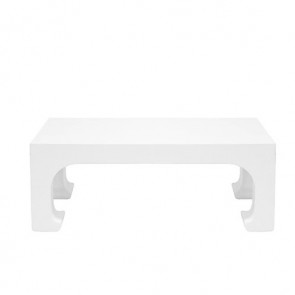 Pagoda Coffee Table Tortoise White Lacquer