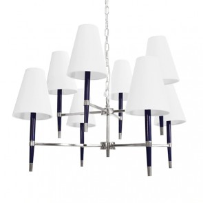 Quincy Modern Chandelier Navy or White