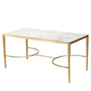 Chase Gold Leaf Mirrored Coffee Table 