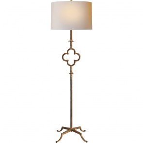 Quatrefoil Floor Lamp Luxury Gilded Iron (Choices)