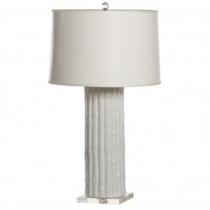 Designer Lamp White Bamboo (NEW)