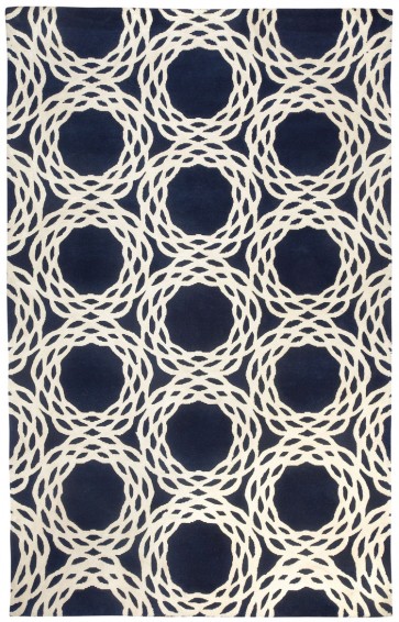 Luxury Hand Knotted Rug Navy (CLEARANCE SALE)