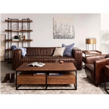 Castle Oversized Modern Leather Sofa