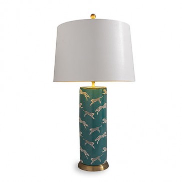 Luxury Jade Cheetah Lamp