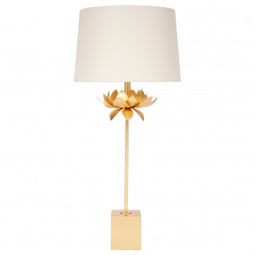 Gold Leaf Flower Buffet Lamp