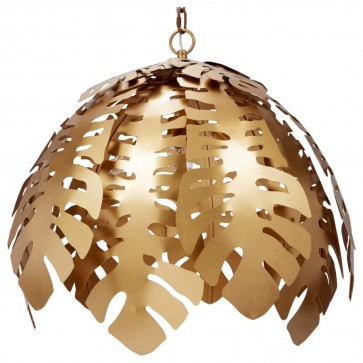 Palm Leaf Gold Chandelier