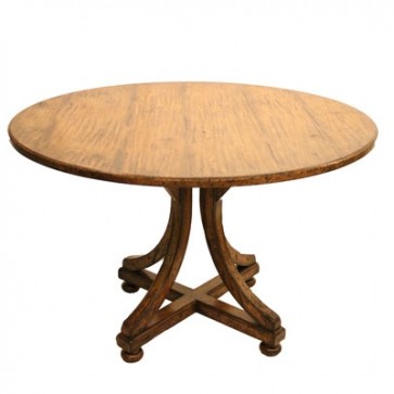 Honey Oak Farm Round Dining Table