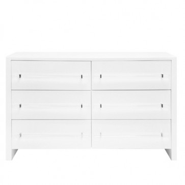 Laurel White Lacquer Dresser