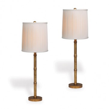 Palm Beach Pair of Bamboo Buffet Table Lamps