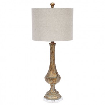 Antique Gold French Patina Lamp