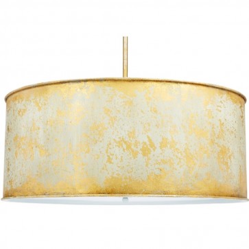 Gold and Silver Shade Drum Pendant NEW!