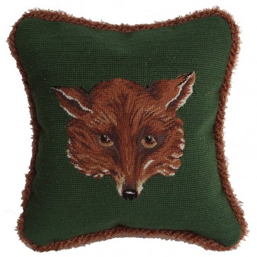 Fox Face Needlepoint Pillow (final payment only)