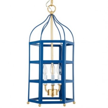 Navy Royal Blue Pendant Lantern Pendant