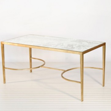 Chase Gold Leaf Mirrored Coffee Table 