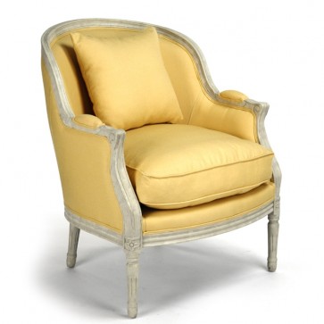 Canary Yellow Bergere Club Chair 