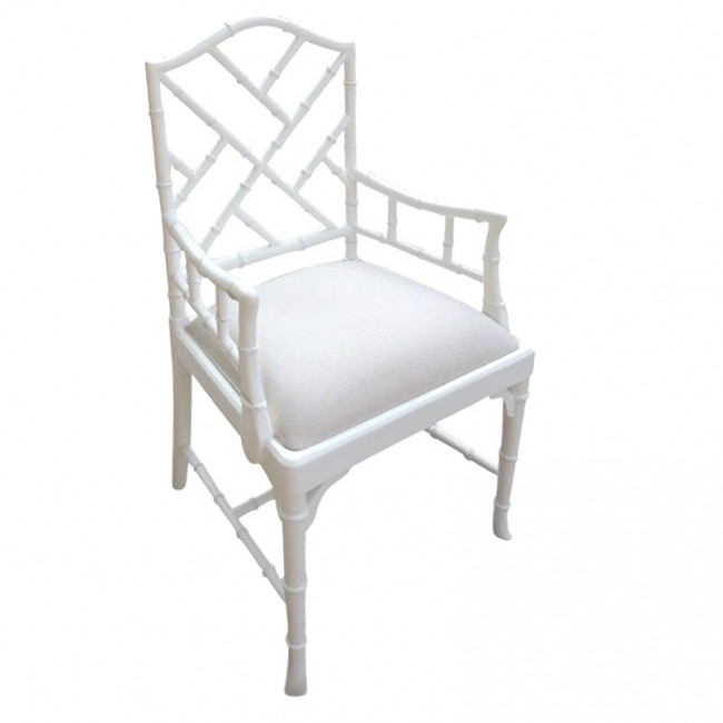 Charlotte Chinese Chippendale Dining Chairs, Chairs With Arms Dining