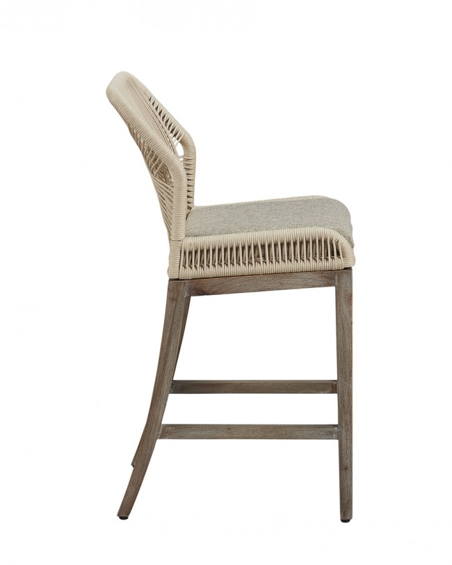 Woven Loom Counter Stool, Lillian August Home Rope Counter Stools