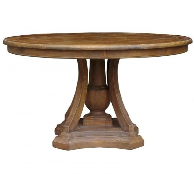 French Country Reclaimed Round Table, Round French Table