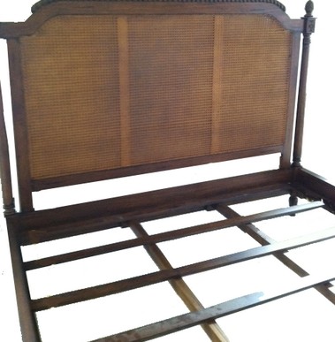 Amelie French Cane Bed Headboard Custom, French Country King Size Headboard