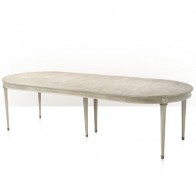 Brookville Graywash Luxury Mahogany Expanding Dining Table