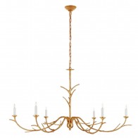 Gold Twig Chandelier New