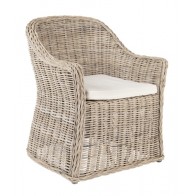 Newbury Natural Gray Woven Kubu Chair (NEW)