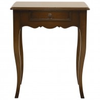 Louis Scalloped Mahogany Side Table 