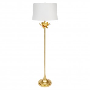 Frances Flower Floor Lamp Gold