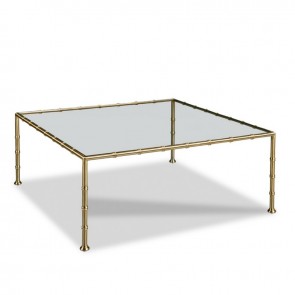 Faux Bamboo Jupiter Gold Luxury Coffee Table